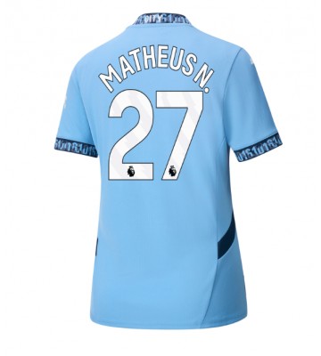 Manchester City Matheus Nunes #27 Hjemmebanetrøje Dame 2024-25 Kort ærmer